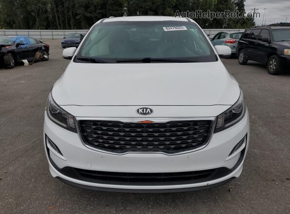 KNDMB5C16K6517204 2019 KIA SEDONA Белый Вид спереди