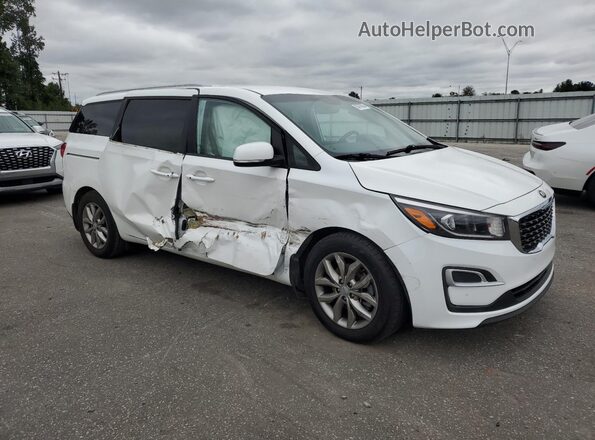 KNDMB5C16K6517204 2019 KIA SEDONA Белый Передняя правая четверть