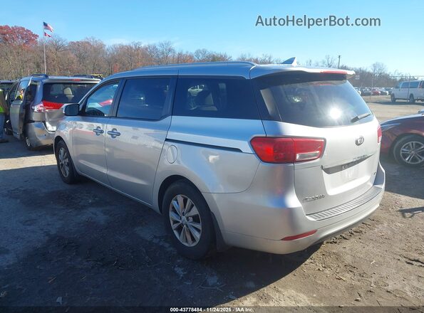 KNDMB5C17G6179738 2016 KIA SEDONA Серебряный Задняя левая четверть