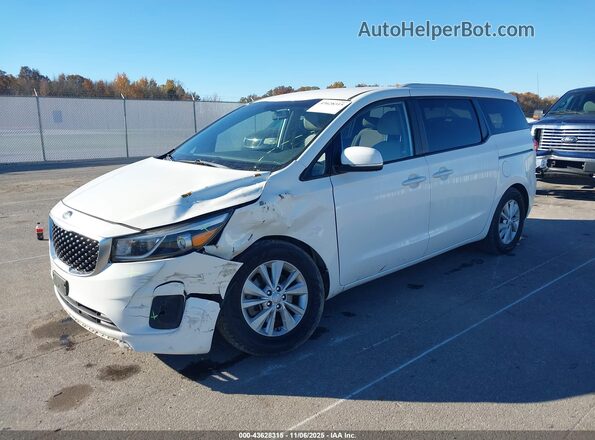 KNDMB5C18G6188321 2016 KIA SEDONA Белый Передняя левая четверть