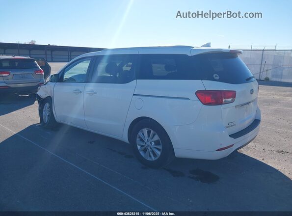 KNDMB5C18G6188321 2016 KIA SEDONA Белый Задняя левая четверть
