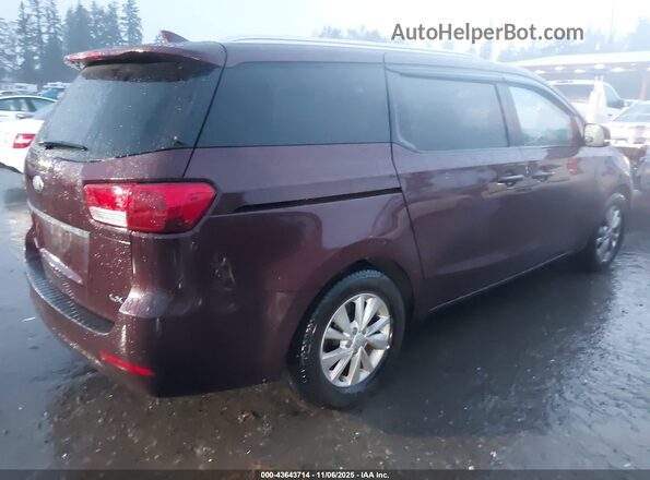 KNDMB5C19H6254179 2017 KIA SEDONA Black Задня права чверть