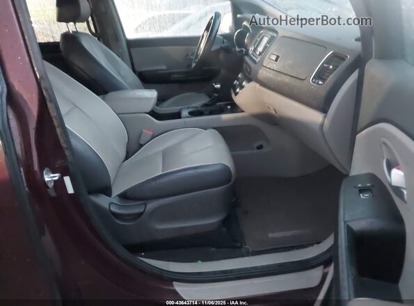 KNDMB5C19H6254179 2017 KIA SEDONA Black Вид салону спереду