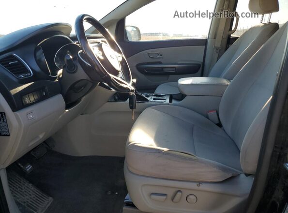 KNDMB5C19K6454079 2019 KIA SEDONA Black Widok wnętrza z przodu
