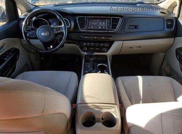 KNDMB5C19K6454079 2019 KIA SEDONA Black Widok deski rozdzielczej