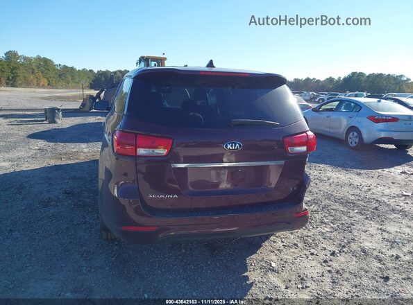 KNDMB5C1XJ6410025 2018 KIA SEDONA Burgundy 