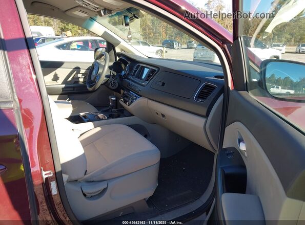 KNDMB5C1XJ6410025 2018 KIA SEDONA Burgundy 