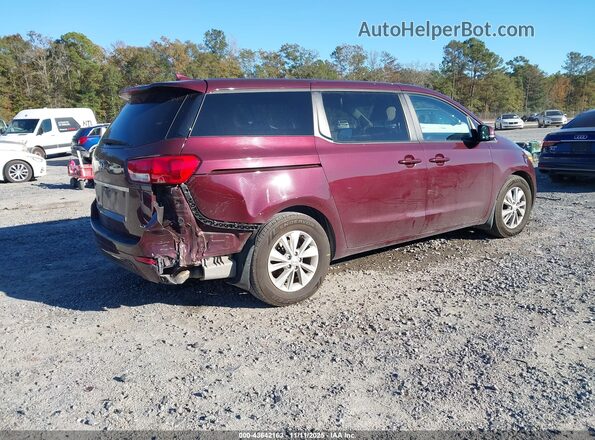 KNDMB5C1XJ6410025 2018 KIA SEDONA Burgundy 