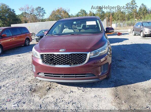 KNDMB5C1XJ6410025 2018 KIA SEDONA Burgundy 