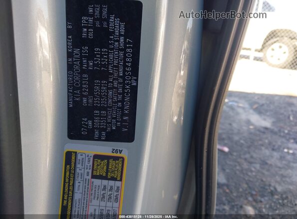 KNDNC5K30S6480817 2025 KIA CARNIVAL MPV Silver 