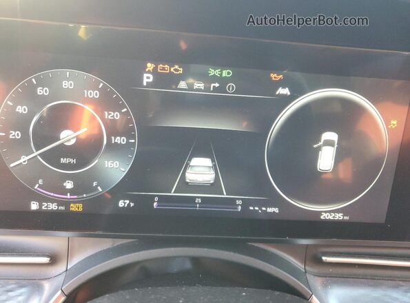 KNDNE5H34R6352673 2024 KIA CARNIVAL Black ხელსაწყოთა პანელის ხედი
