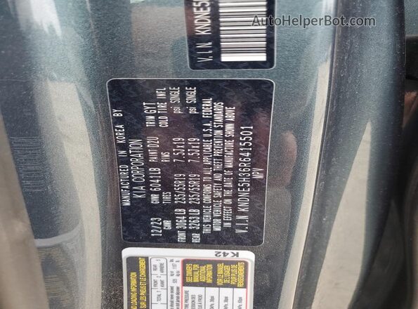 KNDNE5H36R6415501 2024 KIA CARNIVAL Blue Vista interior de 360 grados