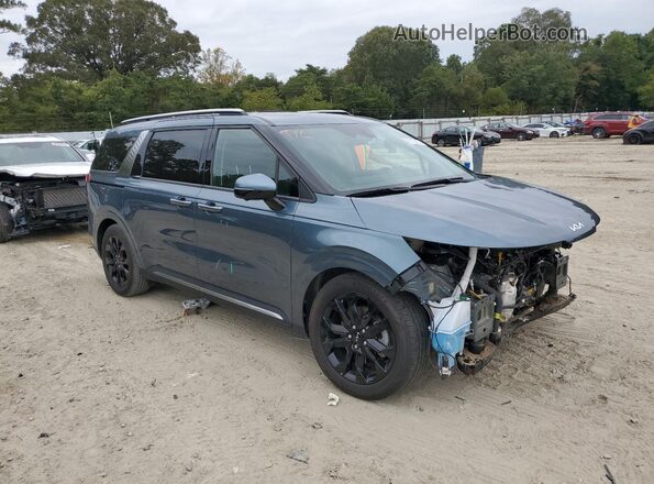 KNDNE5H36R6415501 2024 KIA CARNIVAL Blue Delantero derecho