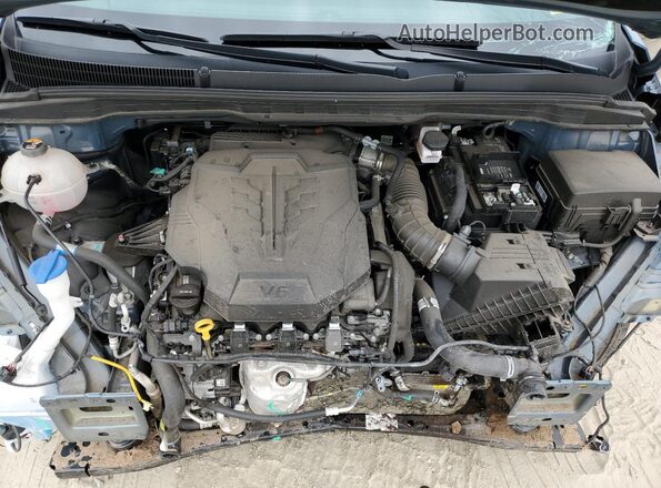 KNDNE5H36R6415501 2024 KIA CARNIVAL Blue Vista del compartimento del motor