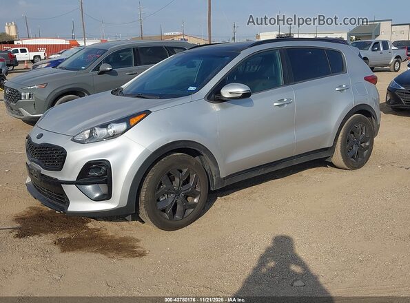 KNDP63AC1N7960045 2022 KIA SPORTAGE Silver წინა მარცხენა ხედი სამი მეოთხედიდან