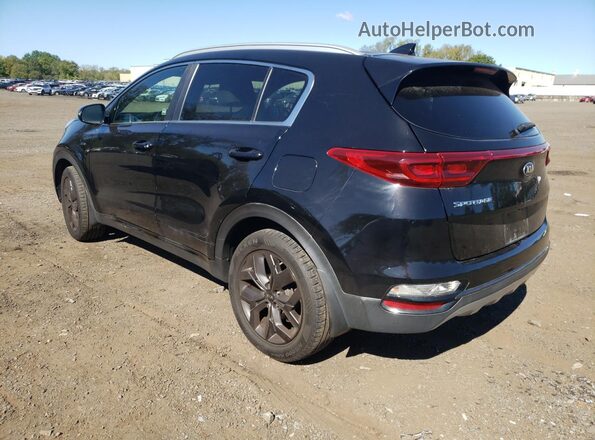 KNDP6CAC0L7699682 2020 KIA SPORTAGE Black Trasero izquierdo