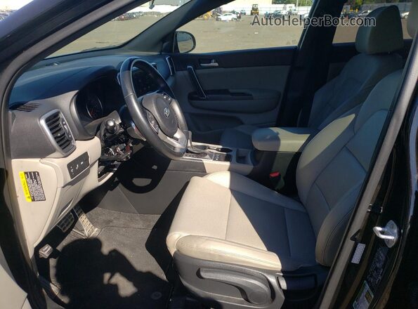 KNDP6CAC0L7699682 2020 KIA SPORTAGE Black Vista interior delantera