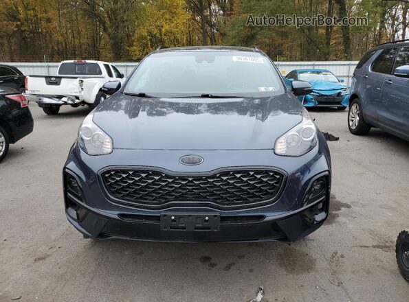 KNDP6CAC2N7011555 2022 KIA SPORTAGE Blue Vista frontal