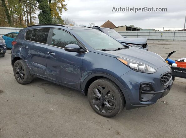 KNDP6CAC2N7011555 2022 KIA SPORTAGE Blue Delantero derecho
