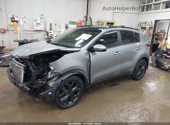 KNDP6CAC4N7974635 2022 KIA SPORTAGE Gray წინა მარცხენა ხედი სამი მეოთხედიდან