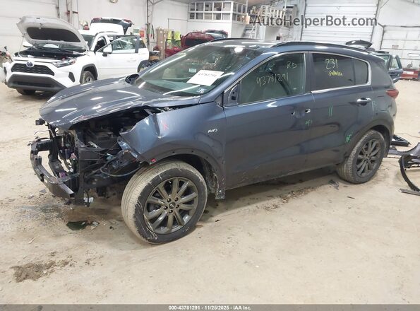 KNDP6CACXL7681383 2020 KIA SPORTAGE Dark Blue Vista tres cuartos delantera izquierda