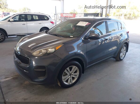 KNDPM3AC7J7310457 2018 KIA SPORTAGE Синий Передняя левая четверть