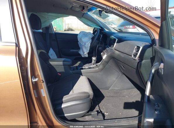 KNDPM3AC7M7852114 2021 KIA SPORTAGE Brown Widok wnętrza z przodu