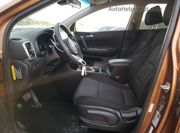 KNDPM3AC7M7924770 2021 KIA SPORTAGE Brown წინა სალონის ხედი