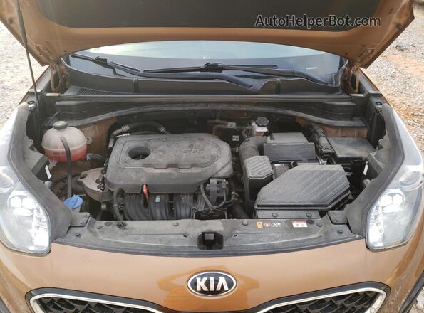 KNDPM3AC7M7924770 2021 KIA SPORTAGE Brown ძრავის განყოფილების ხედი