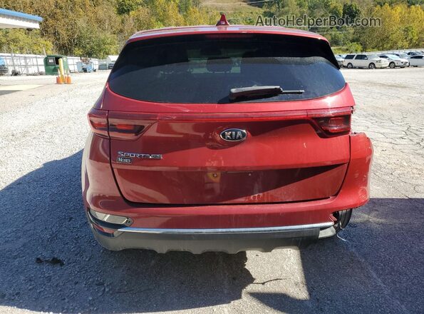 KNDPMCAC1N7000813 2022 KIA SPORTAGE Red Вид ззаду