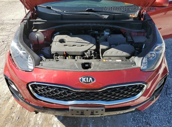 KNDPMCAC1N7000813 2022 KIA SPORTAGE Red Вид підкапотного простору
