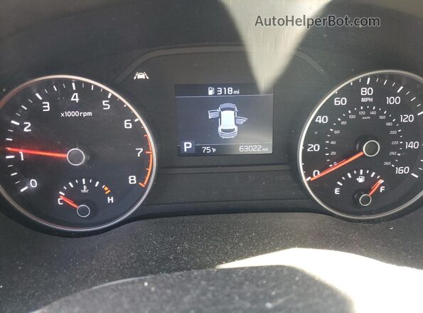 KNDPMCAC1N7000813 2022 KIA SPORTAGE Red Вид щитка приладів