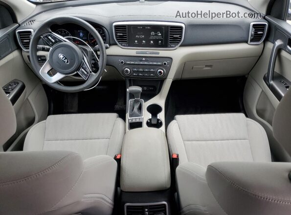 KNDPMCAC2M7849427 2021 KIA SPORTAGE Blue წინა პანელის ხედი