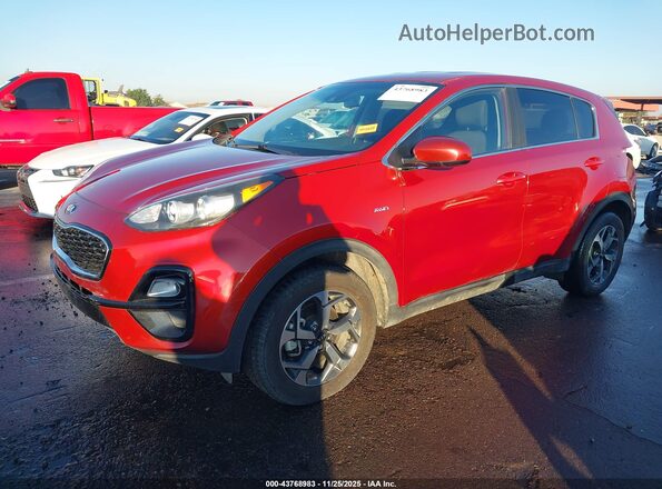 KNDPMCAC3N7024224 2022 KIA SPORTAGE Red წინა მარცხენა ხედი სამი მეოთხედიდან