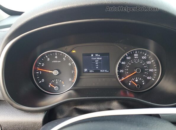 KNDPMCAC6L7667146 2020 KIA SPORTAGE Red Instrument cluster view