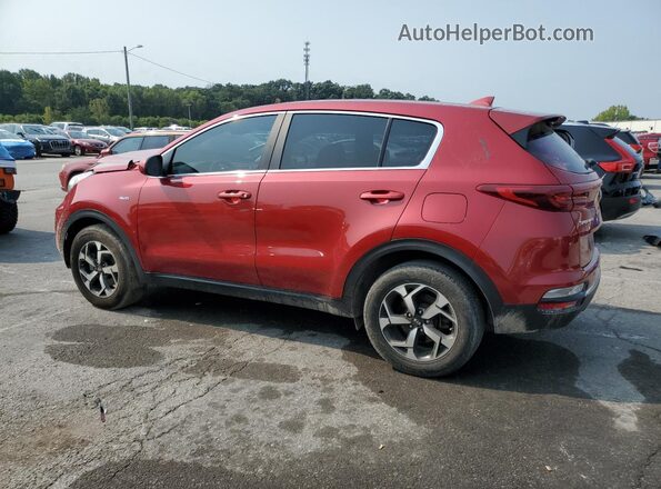 KNDPMCACXN7955819 2022 KIA SPORTAGE Burgundy Trasero izquierdo