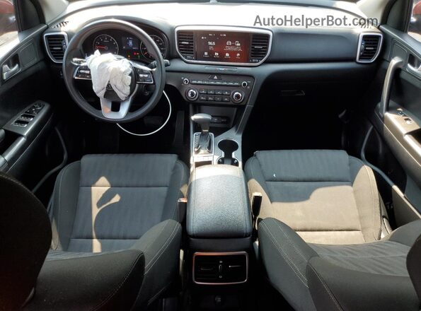 KNDPMCACXN7955819 2022 KIA SPORTAGE Burgundy Vista del salpicadero