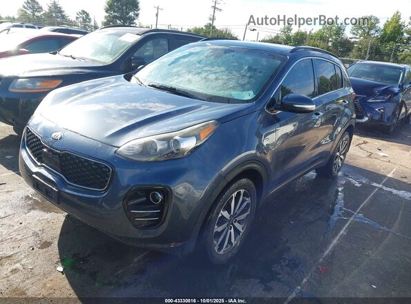 KNDPNCAC2K7499436 2019 KIA SPORTAGE Gray Առջևի ձախ երեք քառորդ տեսարան