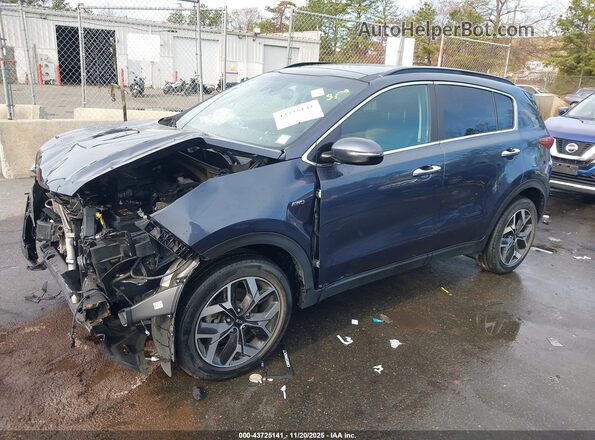 KNDPNCAC2N7964172 2022 KIA SPORTAGE Blue Vista tres cuartos delantera izquierda
