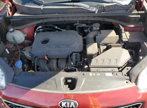KNDPNCAC9K7551113 2019 KIA SPORTAGE Red Vista del compartimento del motor