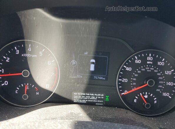 KNDPNCAC9K7551113 2019 KIA SPORTAGE Red Vista del cuadro de instrumentos