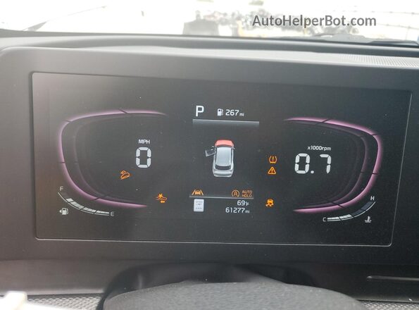 KNDPUCDF0R7230225 2024 KIA SPORTAGE Silver Instrument cluster view
