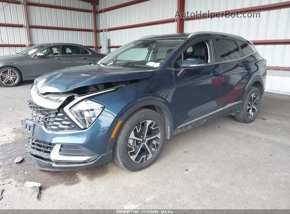 KNDPVCAG9P7067730 2023 KIA SPORTAGE HYBRID Navy წინა მარცხენა ხედი სამი მეოთხედიდან