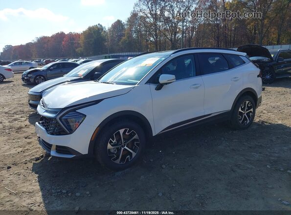 KNDPVCDG1R7163656 2024 KIA SPORTAGE HYBRID White Vista tres cuartos delantera izquierda