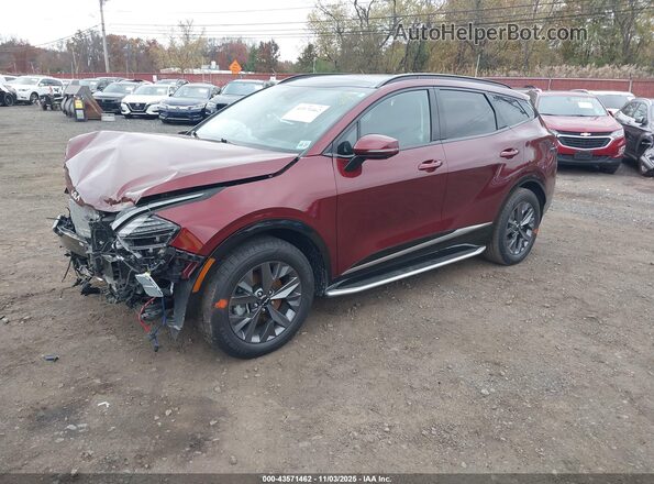 KNDPXCAG2P7034661 2023 KIA SPORTAGE HYBRID Burgundy Передня ліва чверть