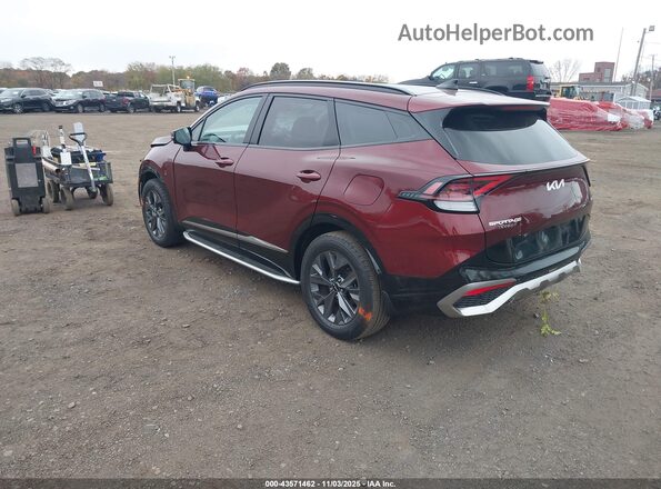 KNDPXCAG2P7034661 2023 KIA SPORTAGE HYBRID Burgundy Задня ліва чверть