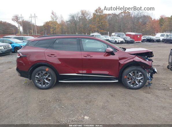 KNDPXCAG2P7034661 2023 KIA SPORTAGE HYBRID Burgundy Вид задньої частини салону