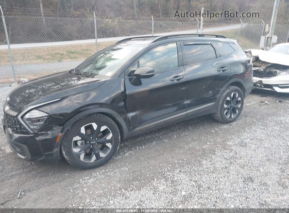 KNDPZDAH6P7088697 2023 KIA SPORTAGE PLUG-IN HYBRID Black Առջևի ձախ երեք քառորդ տեսարան