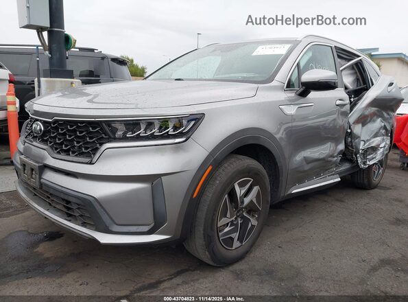 KNDRG4LG3M5055151 2021 KIA SORENTO HYBRID Silver Przód lewy