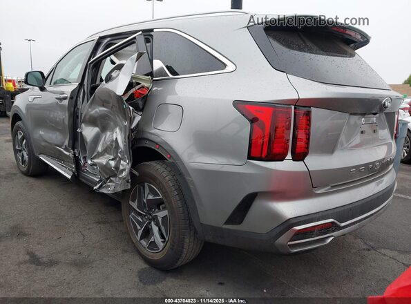 KNDRG4LG3M5055151 2021 KIA SORENTO HYBRID Silver Tył lewy